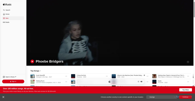 Security scan screenshot of https://itunes.apple.com/ca/artist/phoebe-bridgers/697833299