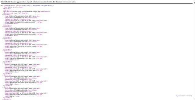 Security scan screenshot of https://alpha-assets.tadevel-cdn.com
