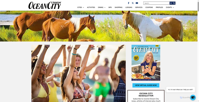 Security scan screenshot of https://oceancity.guide/oceans-calling-festival/