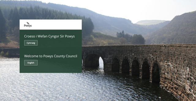 Security scan screenshot of http://www.powys.gov.uk
