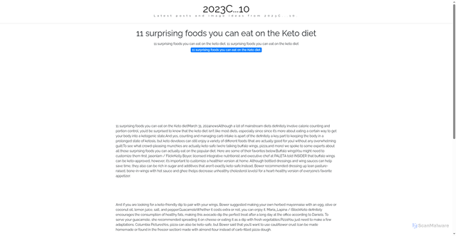 Security scan screenshot of https://xonbbgsitus-dpcuziz524c0.edgeone.app/11-surprising-foods-you-can-eat-on-the-keto-diet.html