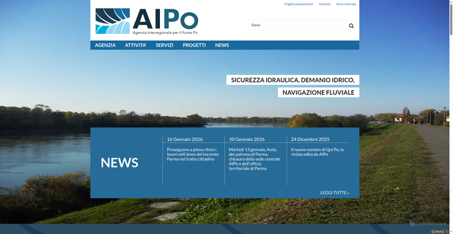 Security scan screenshot of https://www.agenziapo.it/