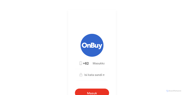 Security scan screenshot of https://onbuy6989.com/