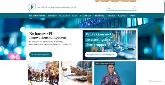 Security scan screenshot of https://www.fi.se