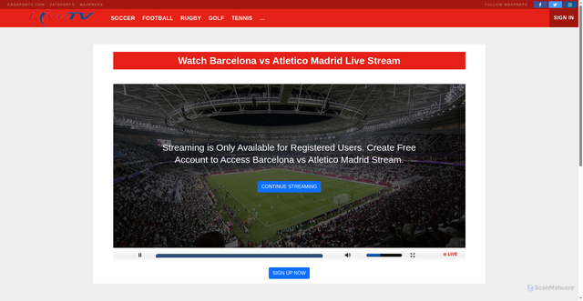 Security scan screenshot of http://canrcmg.anr.udel.edu/video/nae/video-barcelona-v-atletico-madrid-live-free-us-tv-02.html