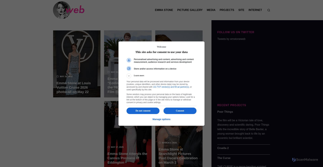 Security scan screenshot of https://emmastoneweb.com/