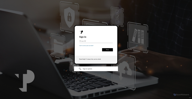 Security scan screenshot of https://teleperformance.sharepoint.com