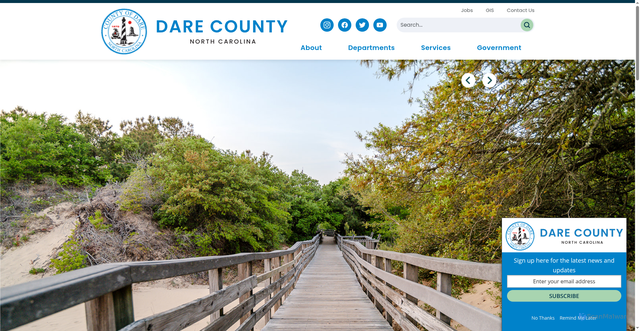 Security scan screenshot of https://www.darenc.gov/