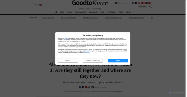 Security scan screenshot of https://www.goodto.com/entertainment/are-alexa-and-brennon-still-together-and-where-are-they-now