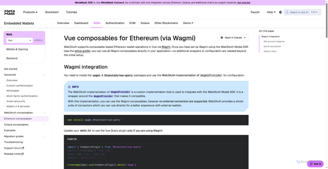Security scan screenshot of http://metamask-docs-4q672pqsp-consensys-ddffed67.vercel.app/embedded-wallets/sdk/vue/ethereum-composables/