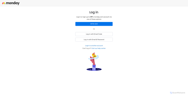 Security scan screenshot of https://spi-brea.monday.com
