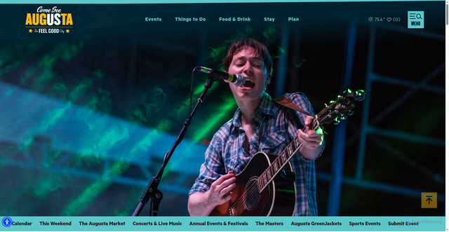 Security scan screenshot of https://www.visitaugusta.com/events/