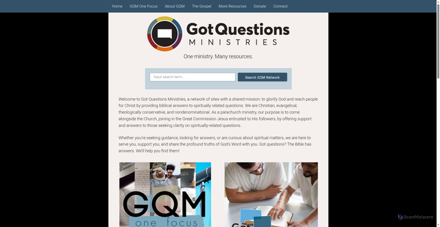 Security scan screenshot of https://gqm.one