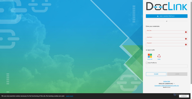 Security scan screenshot of https://web2.doclinkcloud.com