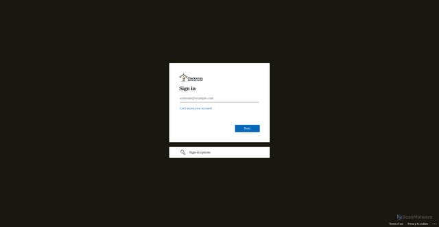 Security scan screenshot of https://clackesd.sharepoint.com