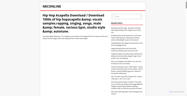 Security scan screenshot of https://enilcones.pages.dev/posts/hip-hop-acapella-download