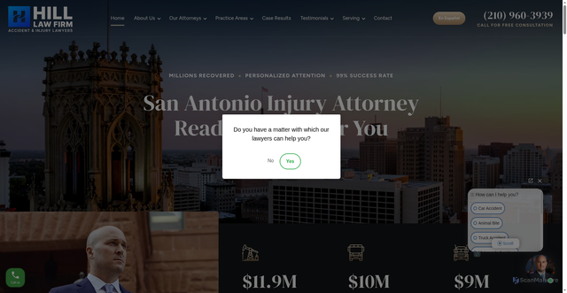 Security scan screenshot of https://www.jahlawfirm.com/
