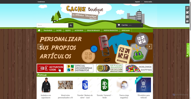 Security scan screenshot of https://www.cacheboutique.es