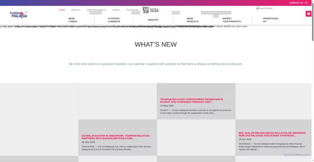 Security scan screenshot of https://www.tourism.gov.my/