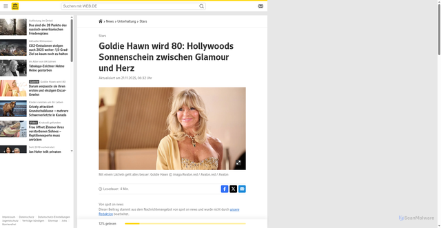 Security scan screenshot of https://web.de/magazine/unterhaltung/stars/goldie-hawn-80-hollywoods-sonnenschein-glamour-herz-41612136