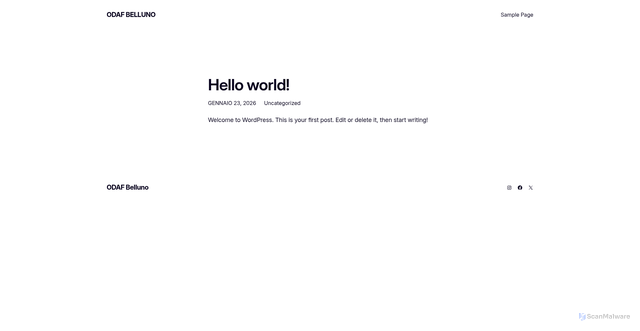Security scan screenshot of https://agronomiforestalibl.it/