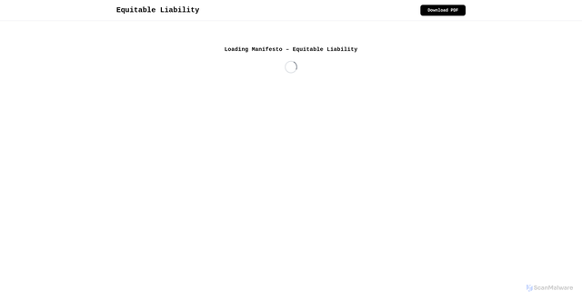 Security scan screenshot of https://equitableliability.org/