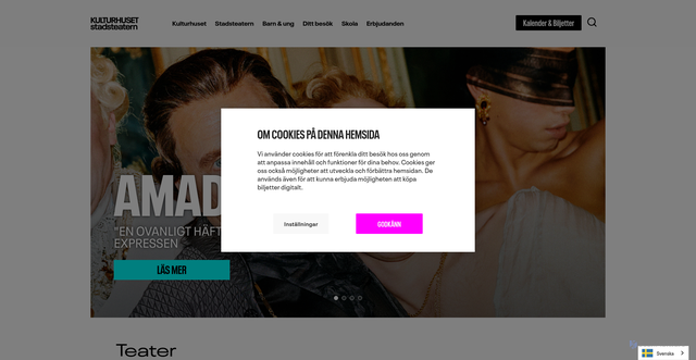 Security scan screenshot of https://kulturhusetstadsteatern.se