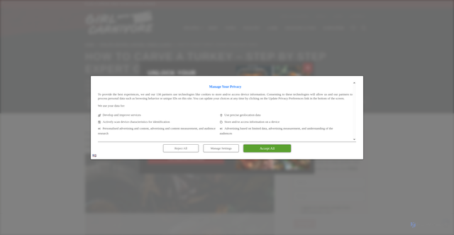 Security scan screenshot of https://girlcarnivore.com/how-to-carve-a-turkey/