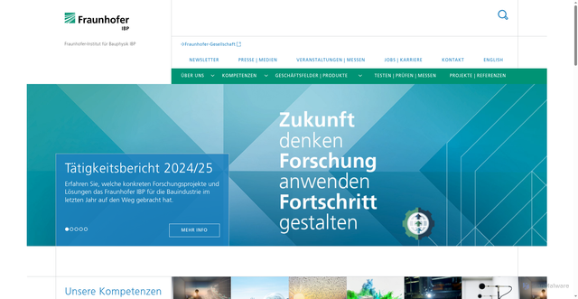 Security scan screenshot of https://www.ibp.fraunhofer.de/