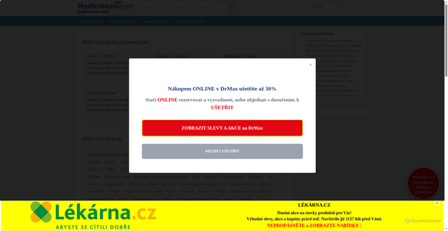 Security scan screenshot of https://www.medicinous.com