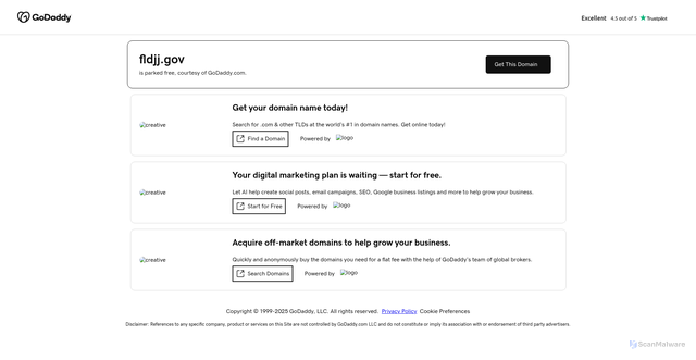 Security scan screenshot of https://fldjj.gov/