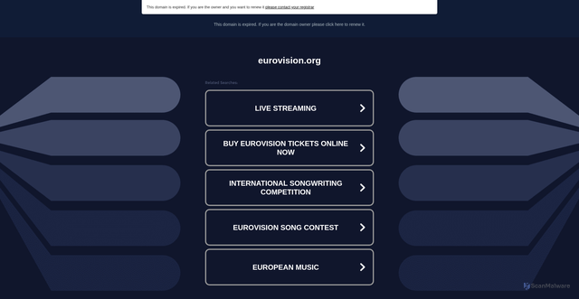 Security scan screenshot of http://www.eurovision.org/