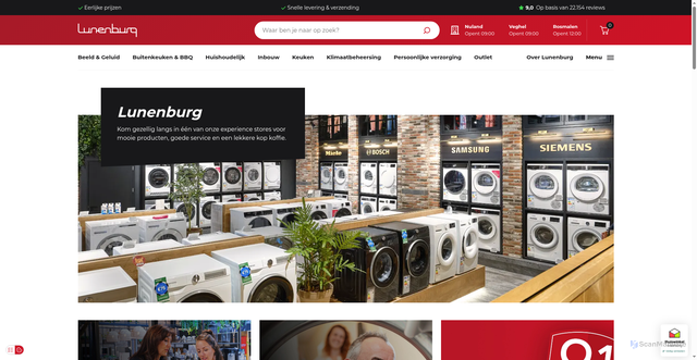 Security scan screenshot of https://lunenburg.nu