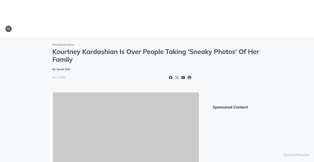 Security scan screenshot of https://941zbq.iheart.com/content/2025-11-06-kourtney-kardashian-is-over-people-taking-sneaky-photos-of-her-family/