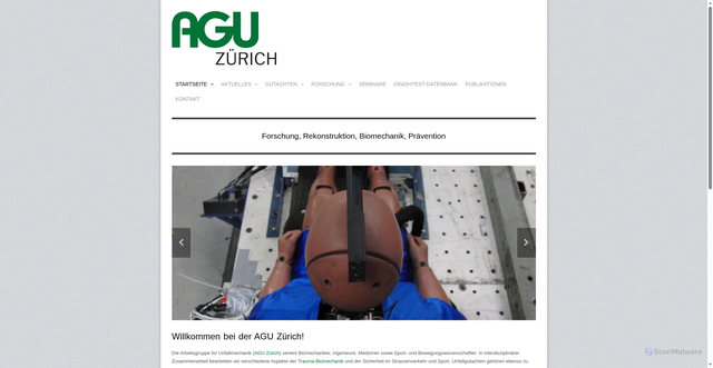 Security scan screenshot of https://www.agu.ch