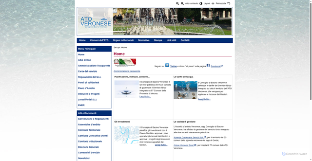 Security scan screenshot of https://www.atoveronese.it/