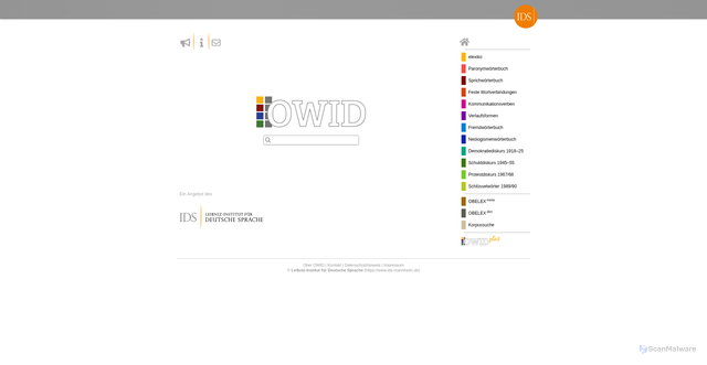 Security scan screenshot of https://owid.de