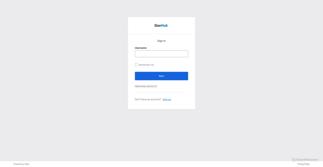 Security scan screenshot of https://grantstreet-public.okta.com