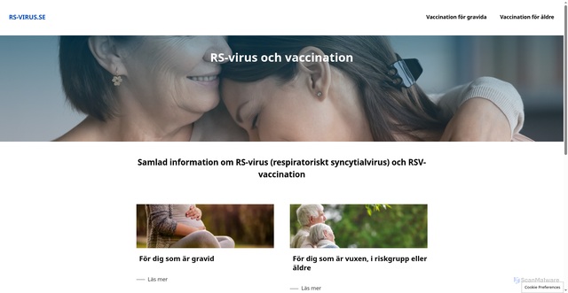 Security scan screenshot of https://rs-virus.se