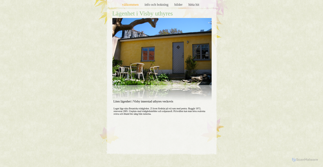 Security scan screenshot of https://visbylagenhet.se