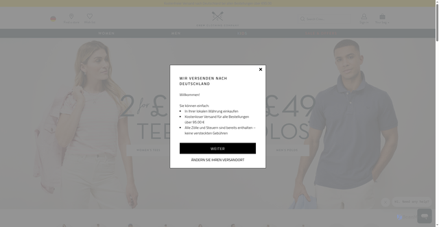 Security scan screenshot of https://www.crewclothing.co.uk