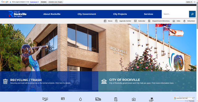 Security scan screenshot of https://rockvillemd.gov/