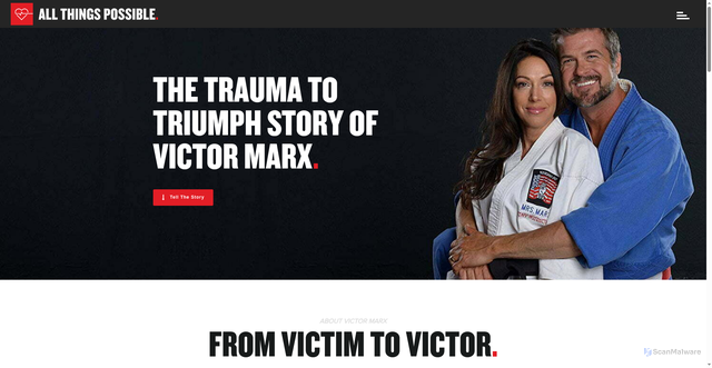 Security scan screenshot of https://atpministries.org/the-victor-marx-story/