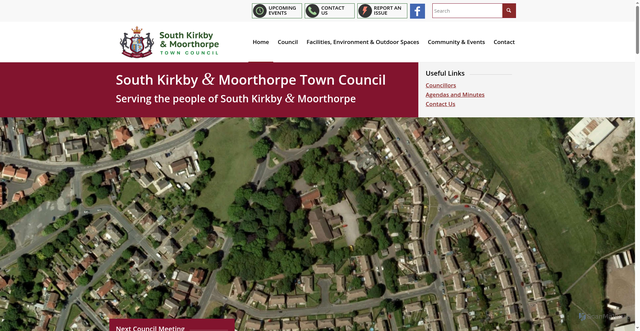 Security scan screenshot of http://www.southkirkbyandmoorthorpetowncouncil.gov.uk