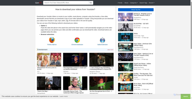 Security scan screenshot of https://genyt.com