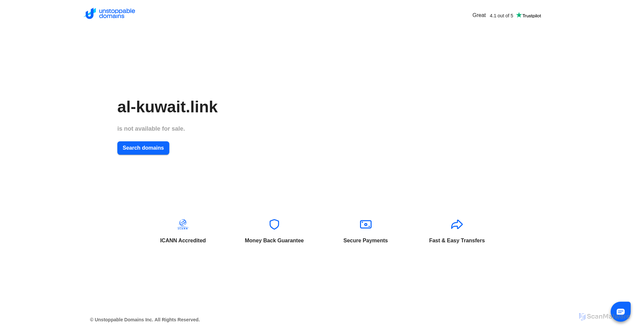 Security scan screenshot of https://al-kuwait.link