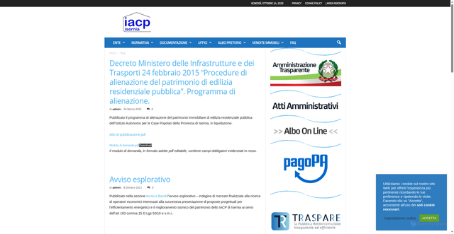 Security scan screenshot of https://www.iacpisernia.it/