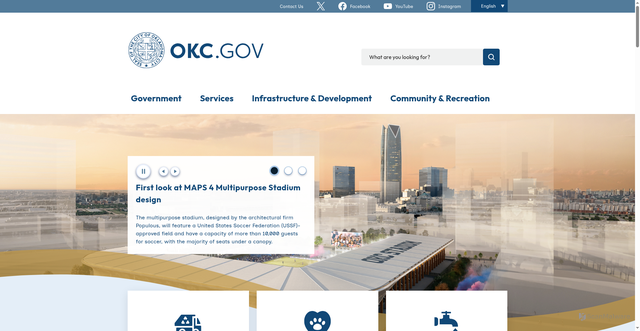 Security scan screenshot of https://www.okc.gov/