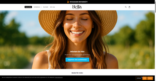Security scan screenshot of https://bellasverige.se