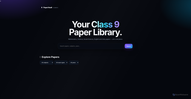 Security scan screenshot of class9paper-dp3bo2rjtji4.edgeone.dev